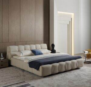 Contemporary Quilted Upholstered Bed