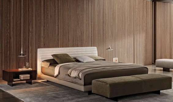Modern & Luxury Upholstered Bed with Bench
