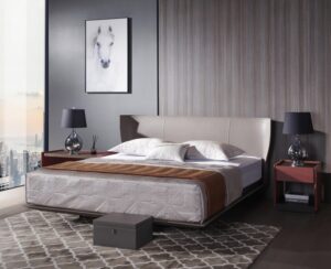 Premium Upholstered Bed with Soft Headboard